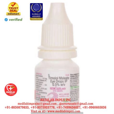 Timolol Maleate Eye Drops, 5 ml at Rs 50/piece in Nagpur | ID ...