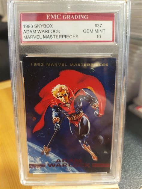 Adam Warlock Marvel Masterpieces Card Emc Graded Vintage Skybox