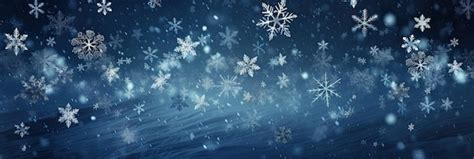 Premium AI Image | Closeup image of falling snowflakes