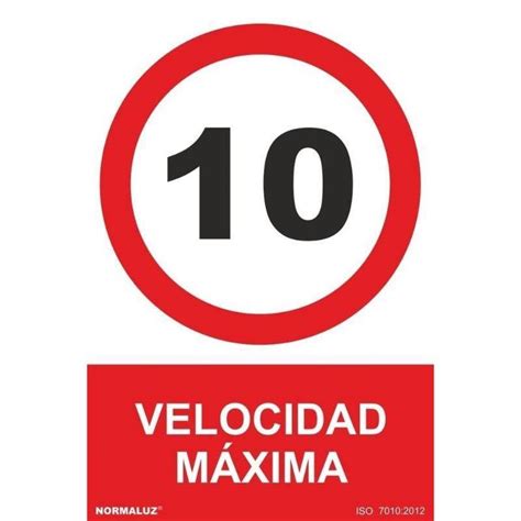 SEÑAL VELOCIDAD MAXIMA 10 PVC