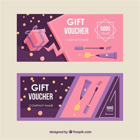 Discount coupons on beauty products | Free Vector