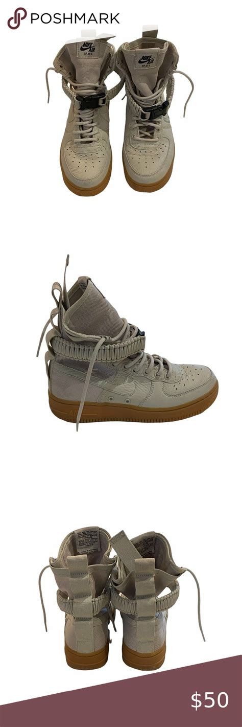 Nike Sf Af1 Womens Size 6 Biege Hight Top Sneakers Nike Sf Af1 Nike