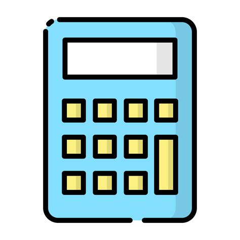 Cartoon Calculator icon. 18817822 PNG