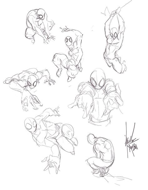 Spider Man Pose Drawing Reference Spider Man Ps4 Giblrisbox Wallpaper