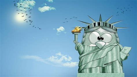 Funny Animation Statue of Liberty HD Funny Animation Wallpapers | HD Wallpapers | ID #76653