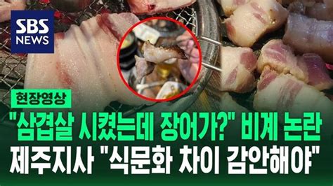 영상 와 이건 너무하네 불판 닦는 용도 아냐 반응 나온 제주 비계 삼겹살 논란오영훈 제주도지사의 식문화 차이