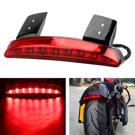 LEEPEE Bike Luzes Da Motocicleta Traseira Fender Borda Vermelha LED