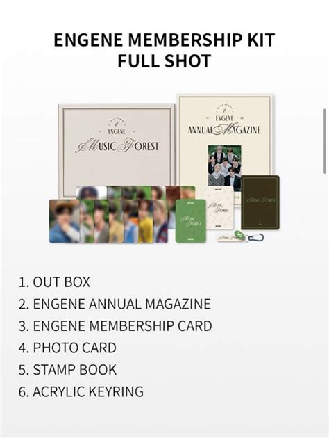 OFFICIAL Enhypen ENGENE Membership Weverse Kit 2024 Full Set Hobbies