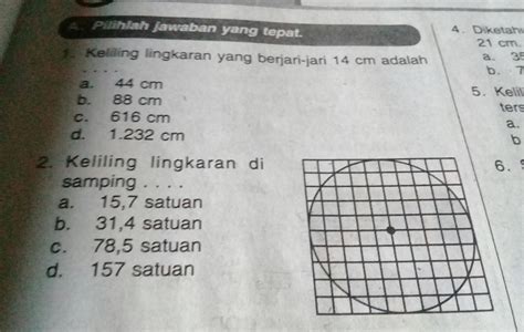 Keliling Lingkaran Yang Berjari Jari Cm Adalah Update Kursus