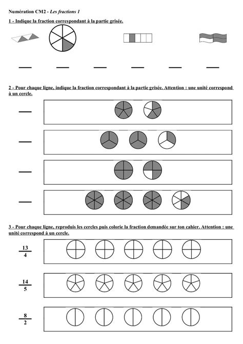 Top Exercices De Fractions Cm Aper U Bts Cpi