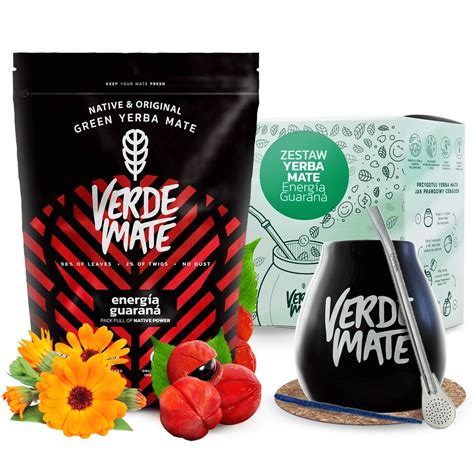 Zestaw Prezentowy Yerba Verde Mate Energia Guarana Conjuntos