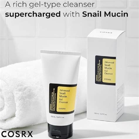 Jual COSRX Advanced Snail Mucin Gel Cleanser Membersihkan Wajah Dengan