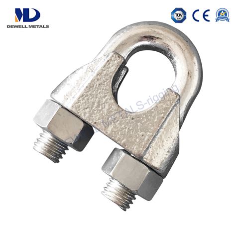 Zinc Plated Clamp Casting Malleable Steel DIN741 Wire Rope Clip With