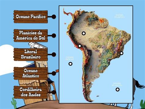 Relevo E Oceanos Labelled Diagram