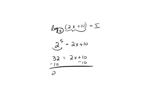 Solved If Log Subscript 2 Open Parentheses 2 X Plus 10 Close