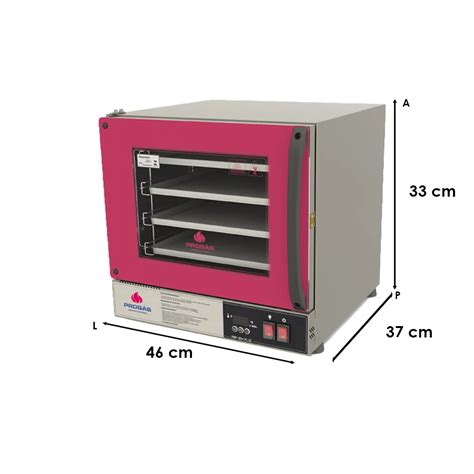 Forno Turbo Eletrico Fast Oven Vermelho PRP 004 Plus Digital 220V 4