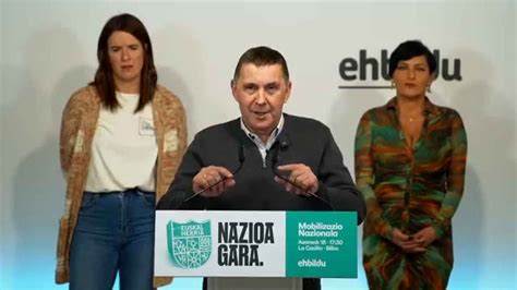 Otegi Anuncia Manifestaciones En Bilbao V Deo Dailymotion