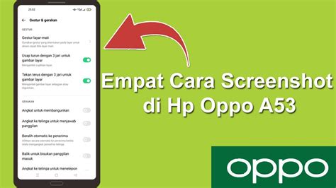 Empat Cara Screenshot Di Hp Oppo A53 YouTube