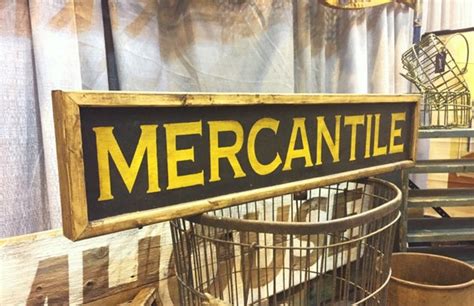 Mercantile Wooden Sign By Vintagejunkieexpress On Etsy