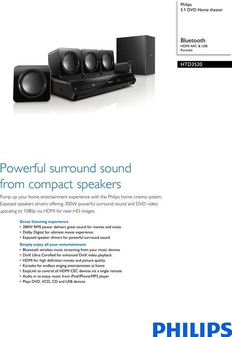 Philips DVD Home Theater User Manual ESP, 48% OFF