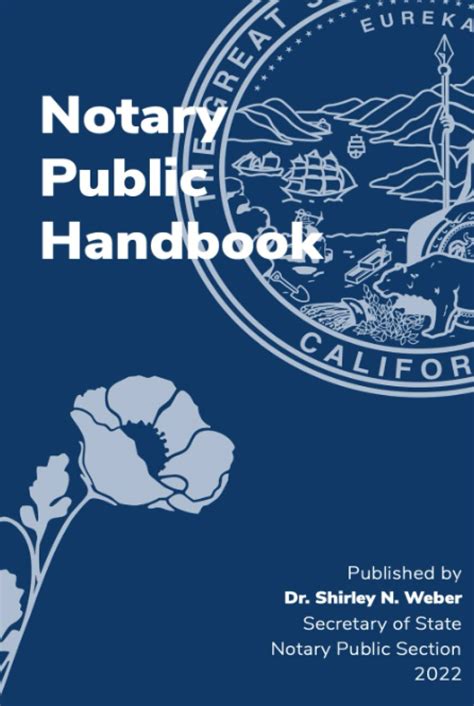 California Notary Public Handbook By The California Secretary Of