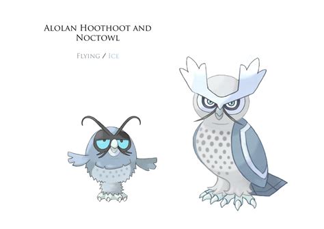 Alolan Hoothoot and Noctowl by JoshuaDunlop on DeviantArt