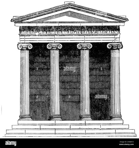 Architectural Drawings Of The Temple Of Athena Nike The Off