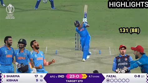 India Vs Afghanistan Full Match Highlights Ind Vs Afg Th Odi Full