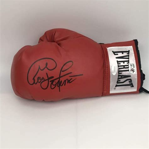 Autographed Signed George Foreman Red Everlast Boxing Glove Jsa Coa