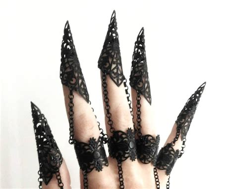 Hand Armor Mahafsoun Metal Glove With Claw Rings Etsy