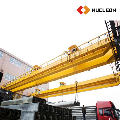 Nucleon Heavy Duty Double Hoist Overhead Travelling Crane For Concrete