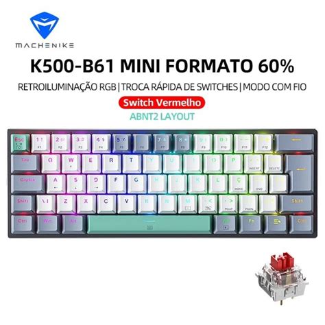 Machenike K B Mini Mechanical Keyboard Wired Gaming Layout Hot Swappable Nkro Keyboard