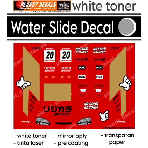 Hot Wheels Decal Honda Civic Ek No Good Racing White Toner Shopee Philippines