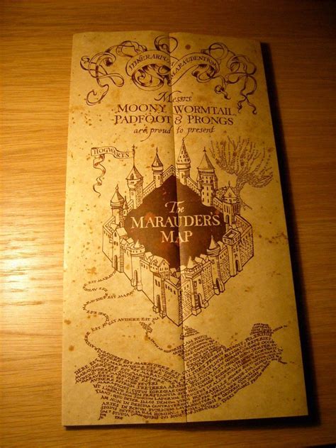 The Marauder's Map from Harry Potter and the Prisoner of Azkaban