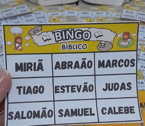 BINGO DOS PERSONAGENS BÍBLICOS PARA CRIANÇAS | EBD DIVERTIDA