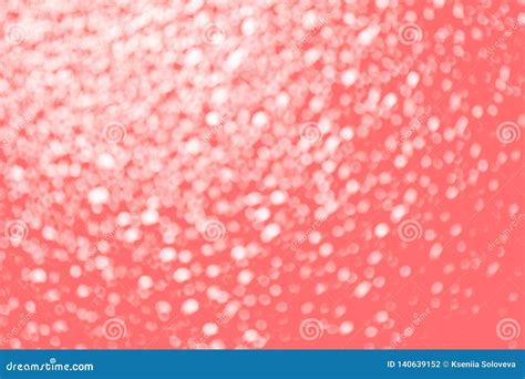 Bokeh Circles On Background Abstraction Background Living Coral