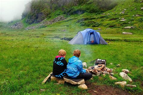 Mountain Camp Vacation Camping Mountain Photo Background And Picture ...