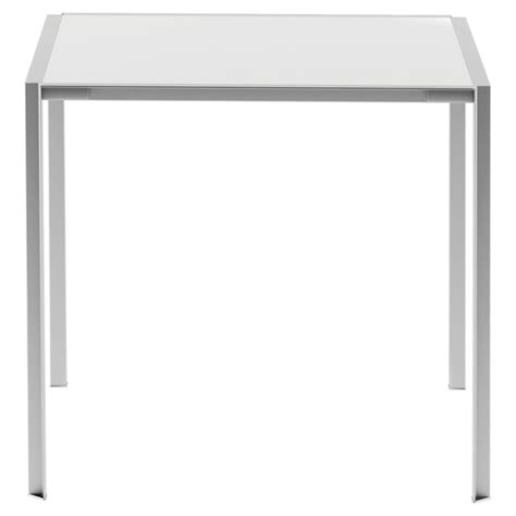 Alias 227o Green Table 80x80 With Brushed Stainless Steel Frame And