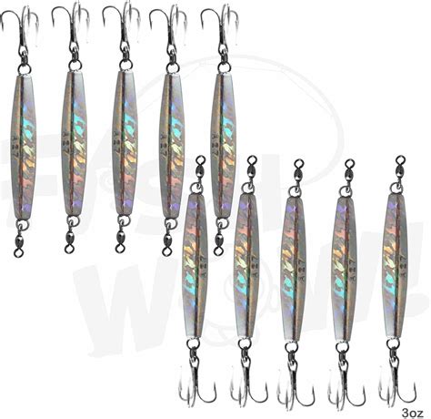 Amazon Pcs Oz Diamond Jig Mylar Holographic Laser Jigs With A