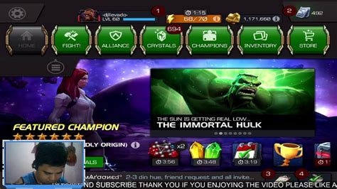 The Immortal Hulk Cavalier Marvel Contest Of Champions Youtube