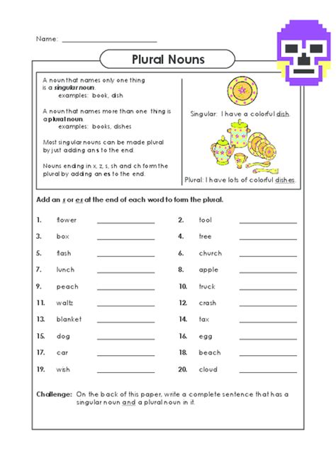 Spanish Plural Nouns Worksheet Spanish Plural Worksheet By Karla Gipson Teachers Pay Teachers