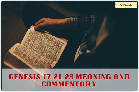 Genesis 1721 23 Meaning And Commentary Understanding The Covenant