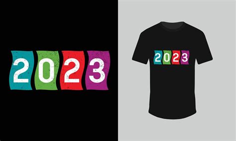 Happy new year 2023 t shirt design 11532761 Vector Art at Vecteezy