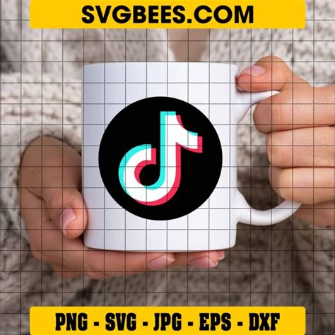 Tiktok Icon Svg Cut Files Svgbees