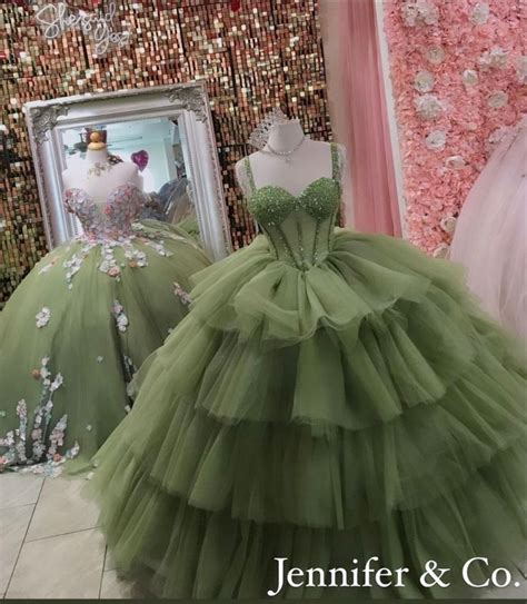 Pin De Isabel Draiman En Xv Verde En 2024 Vestido De La Princesa Tiana Vestido Para Fiesta De