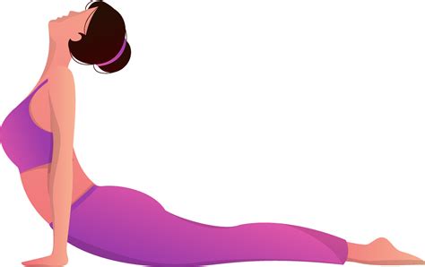 Adorable Female Cartoon Character In Cobra Posture Bhujangasana