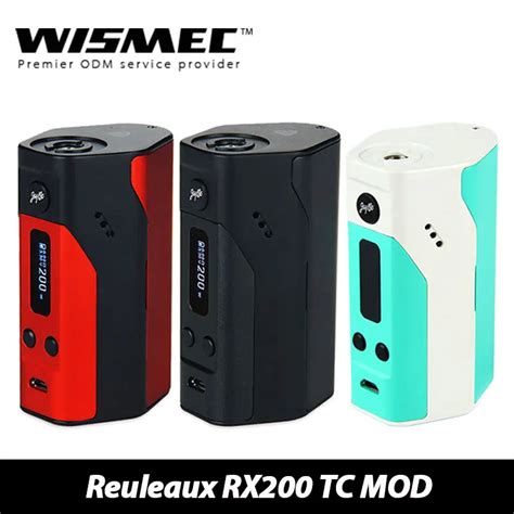 100 Original Wismec Reuleaux RX200 TC Mod E Cigarette Box Mod Support