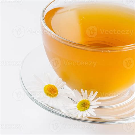 Aromatic Hot Chamomile Tea On A White Background Stock Photo At Vecteezy