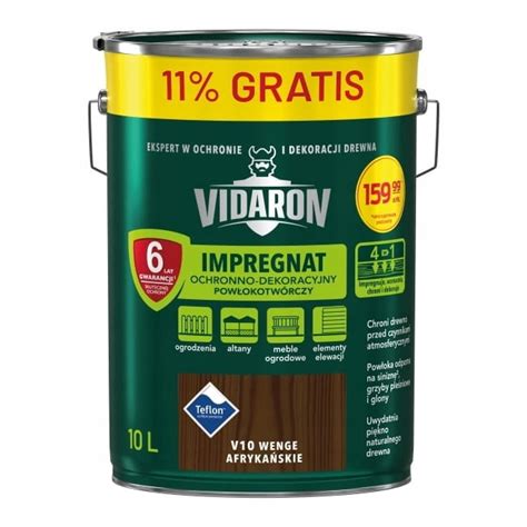 Impregnat do drewna Vidaron wenge afrykańskie 10 l 91020458 Cena