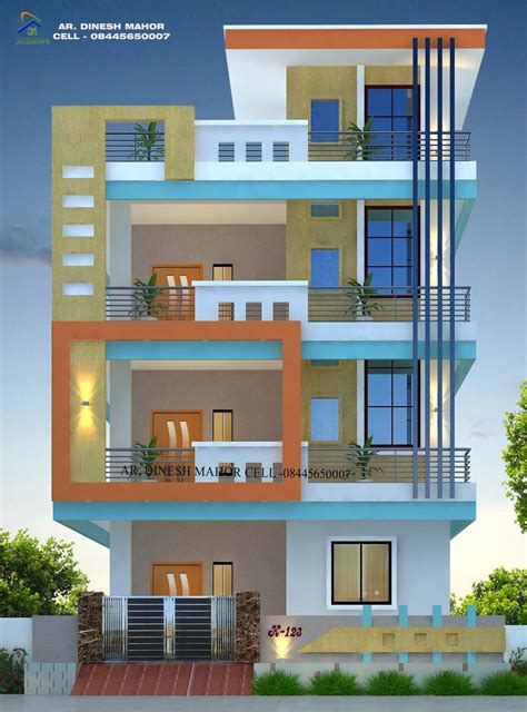 Elevation Designs For 3 Floors Building In Hyderabad Vanrentalrochesterny